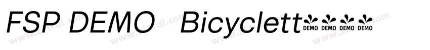 FSP DEMO   Bicyclett字体转换